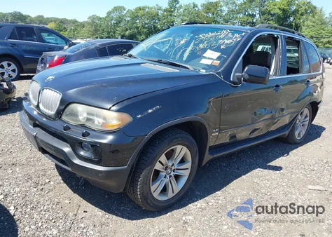 2005 BMW X5 4.4I из США, поврежденный, VIN 5UXFB53555LV19140